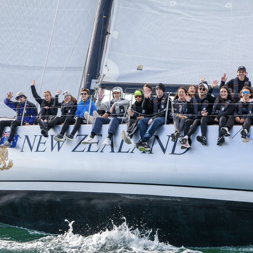 NZ Sailing Trust vessel under sail in the Hauraki Gulf