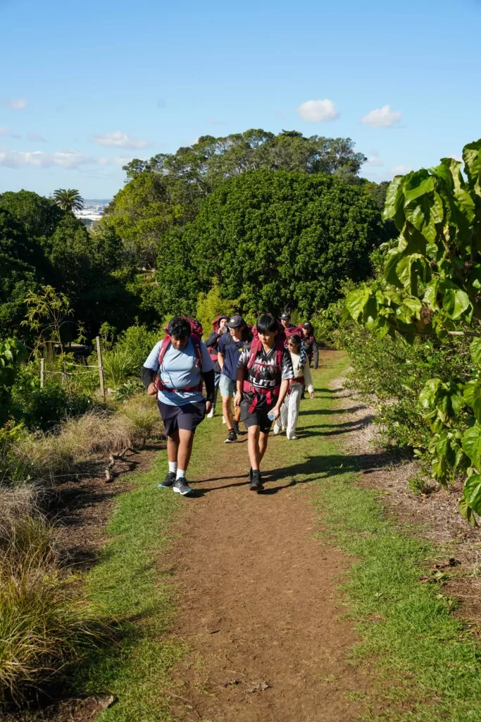 Silver Adventurous Journey group hiking at Whatipu